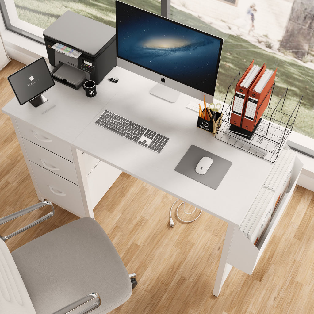 Modern Office Desk with Power Outlet - image 3