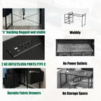 Modern Office Desk with Power Outlet - image 18