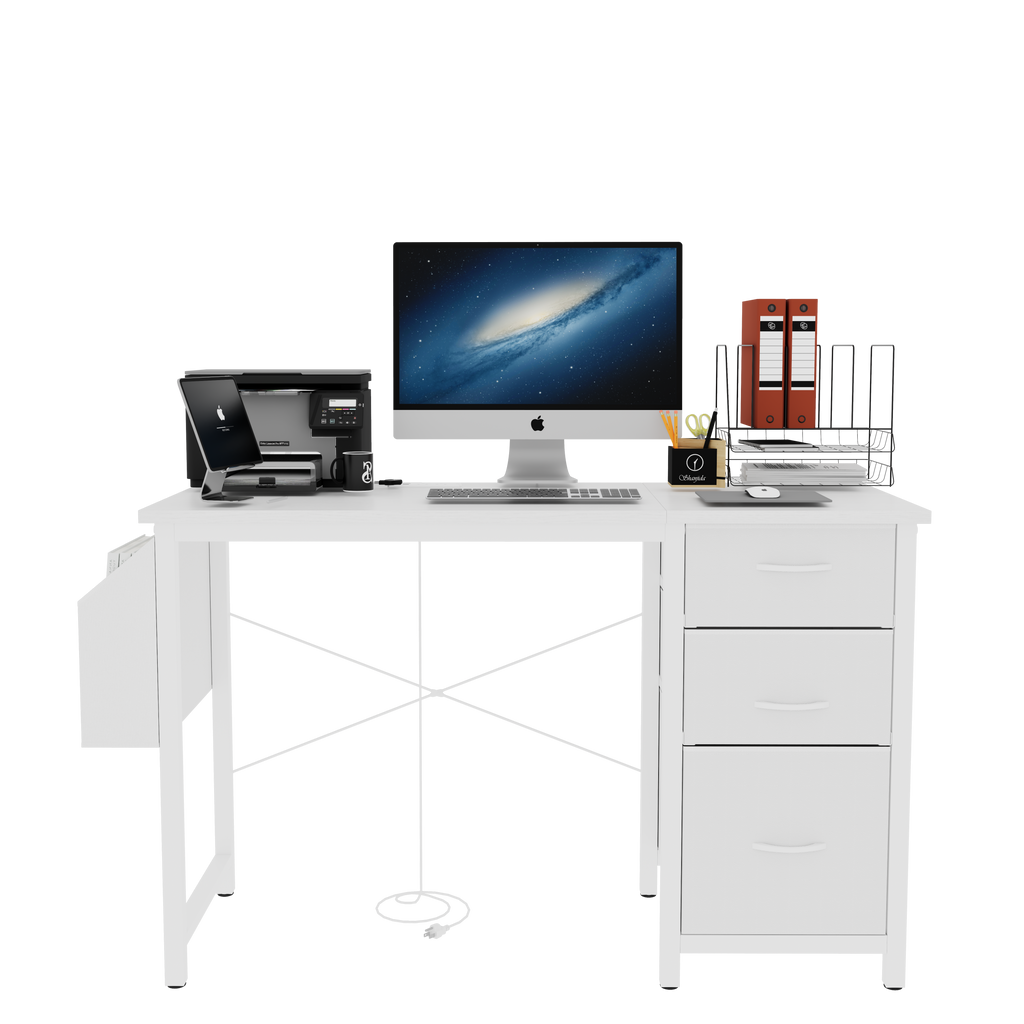 Modern Office Desk with Power Outlet - image 9