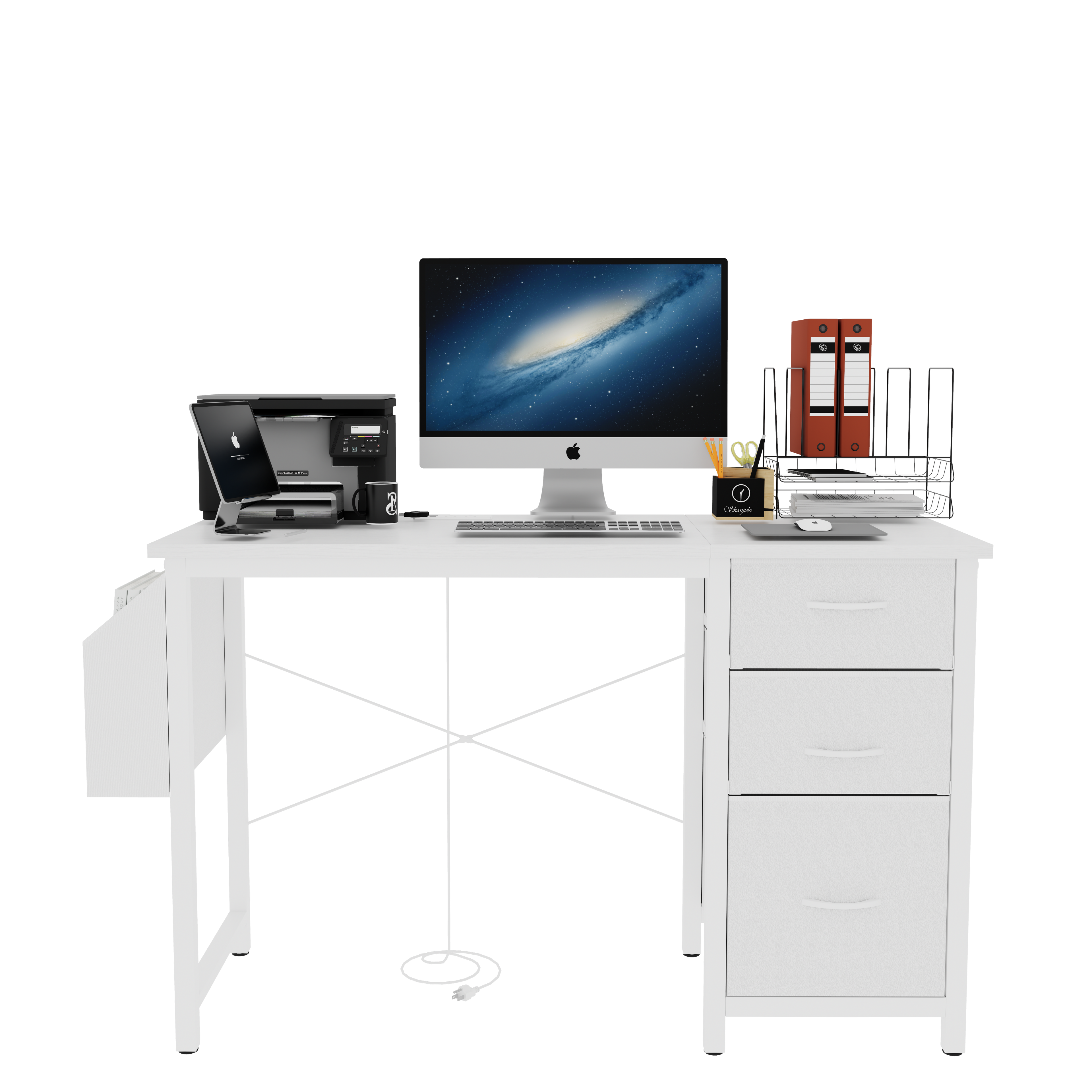 Modern Office Desk with Power Outlet - image 9