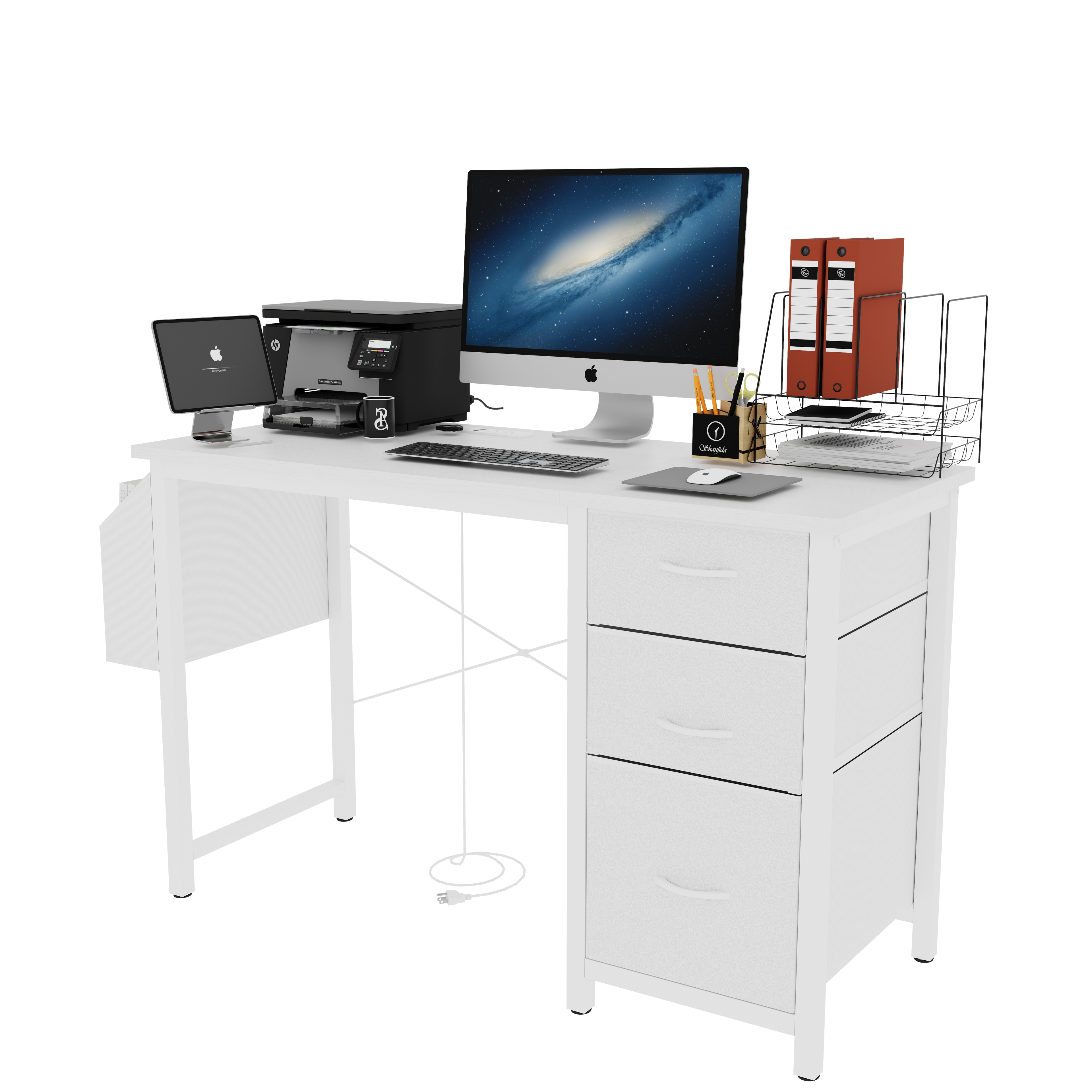 Modern Office Desk with Power Outlet - image 8