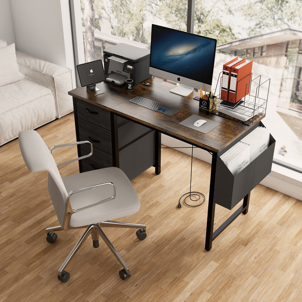 Modern Office Desk with Power Outlet - image 23