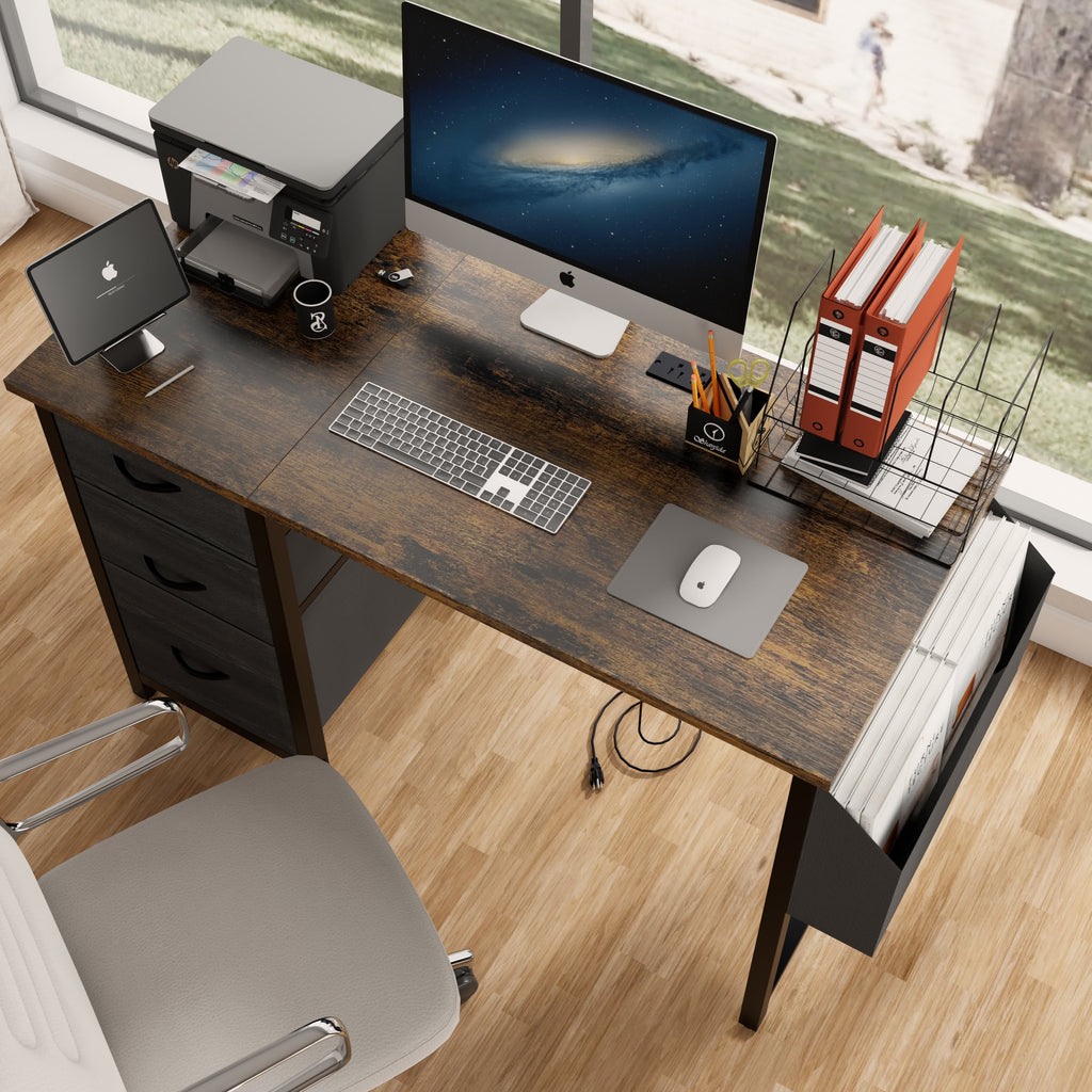 Modern Office Desk with Power Outlet - image 24