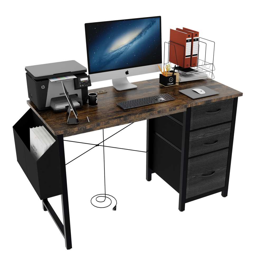 Modern Office Desk with Power Outlet - image 30