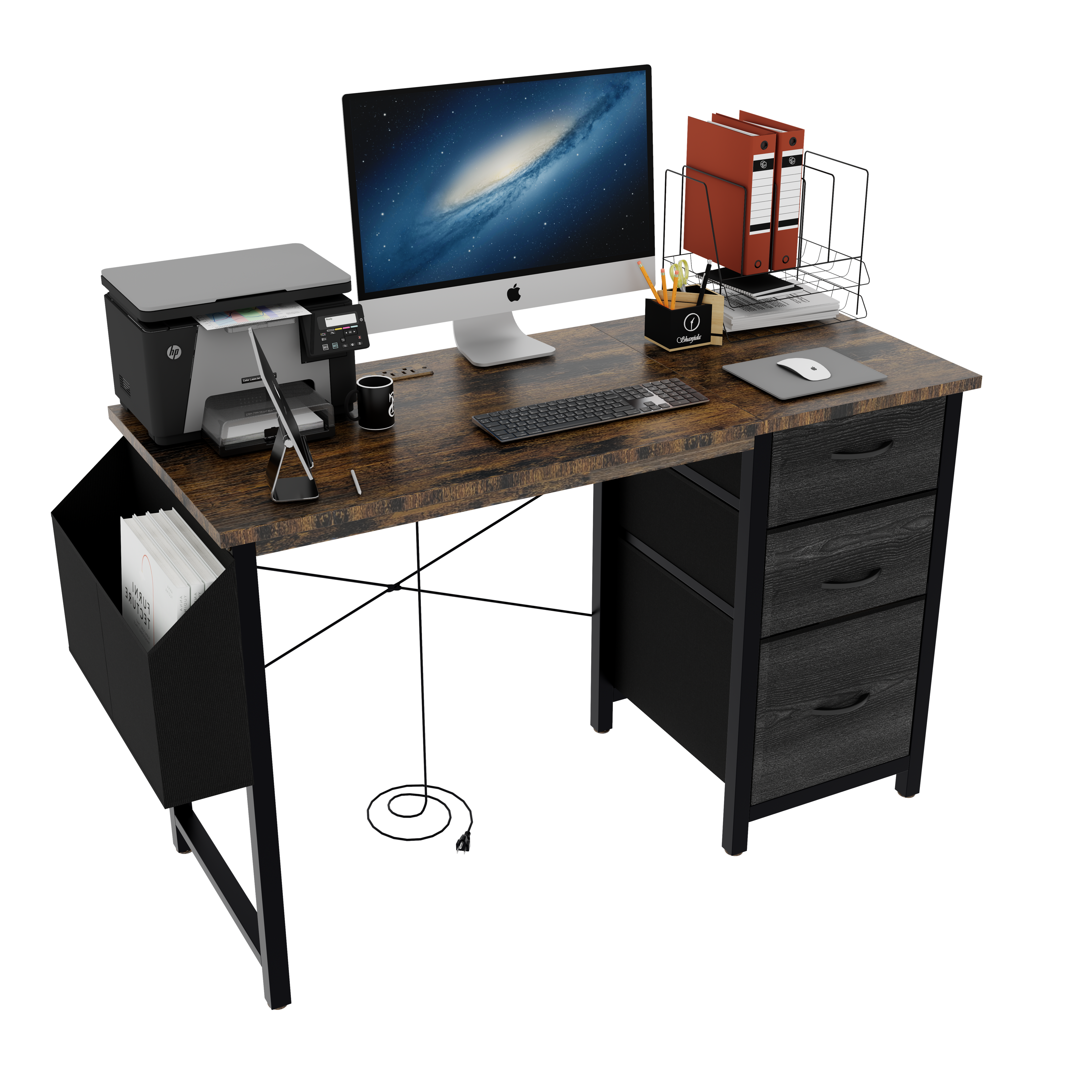 Modern Office Desk with Power Outlet - image 30