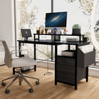 Computer Desk with Large Side Pocket - image 0