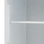63" Tall Bathroom Storage Cabinet With Glass Doors - image 9