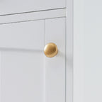63" Tall Bathroom Storage Cabinet With Glass Doors - image 10