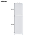 63" Tall Bathroom Storage Cabinet With Glass Doors - image 12