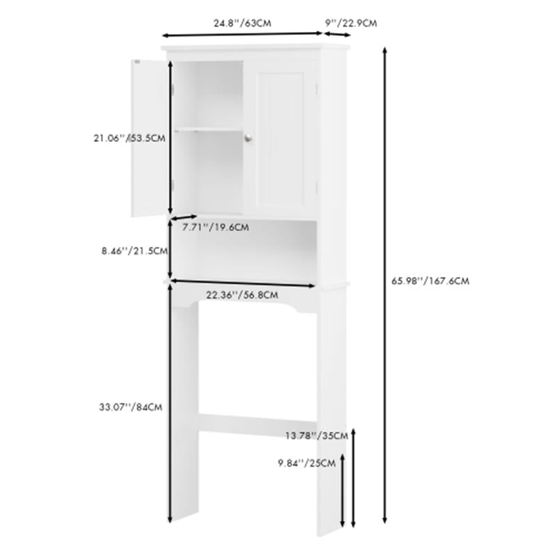 The Bathroom Storage Cabinet Over Toilet - image 9