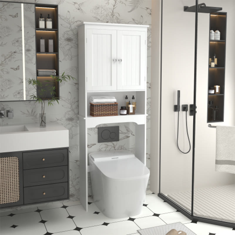 The Bathroom Storage Cabinet Over Toilet - image 4