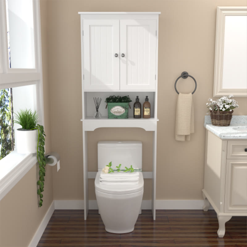 The Bathroom Storage Cabinet Over Toilet - White - image 0