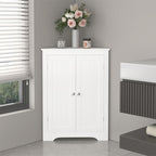 Floor Storage Cabinet With 2 Doors  - White - image 0