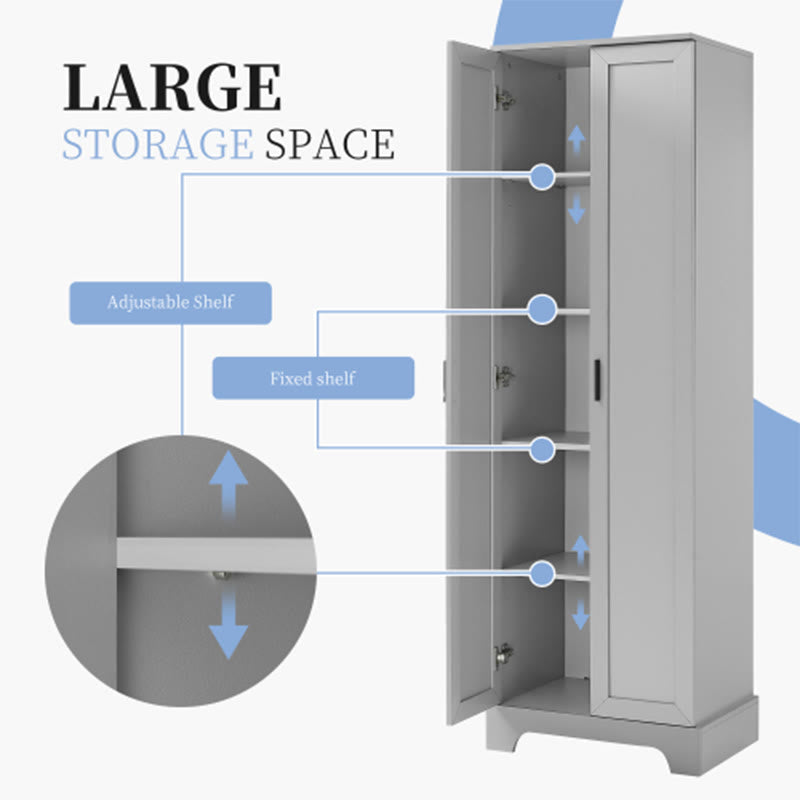 Storage Cabinet With Two Doors For Bathroom - image 5