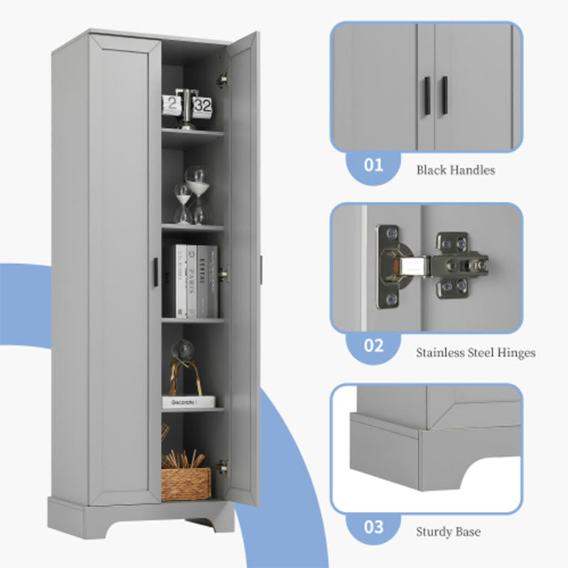 Storage Cabinet With Two Doors For Bathroom - image 6