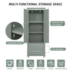 Tall Storage Cabinet With Two Drawers  - image 5