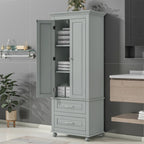 Tall Storage Cabinet With Two Drawers  - image 3