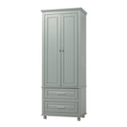 Tall Storage Cabinet With Two Drawers  - image 1