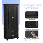 Tall Storage Cabinet With Two Drawers  - image 15