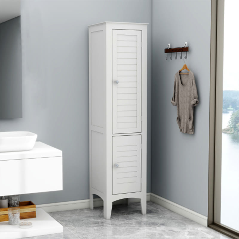 Tall Narrow Storage Cabinet For Bathroom - White - image 0