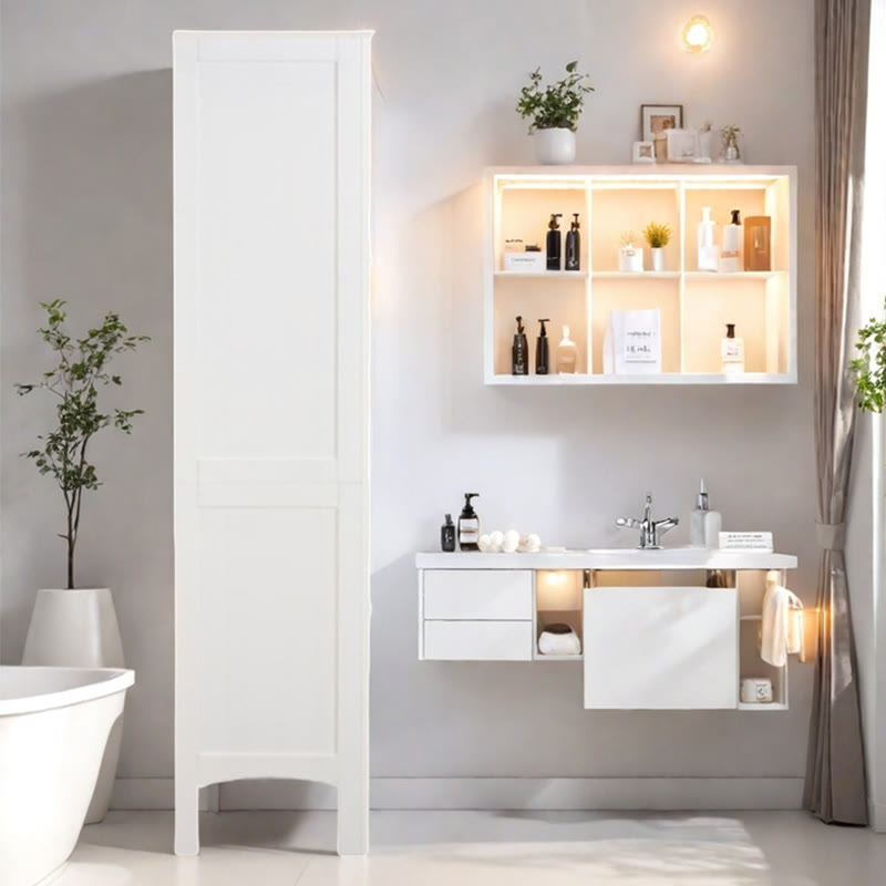 Tall Narrow Storage Cabinet For Bathroom - image 4