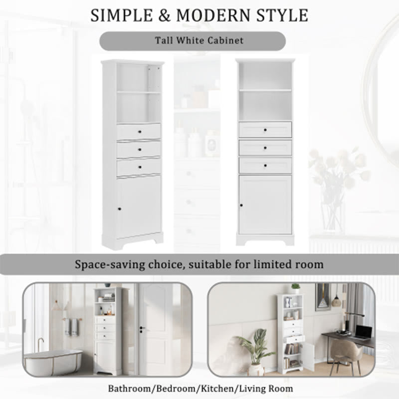 Tall Narrow Storage Cabinet For Bathroom - image 9