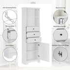 Tall Narrow Storage Cabinet For Bathroom - image 8