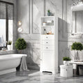 Tall Narrow Storage Cabinet For Bathroom - White - image 0