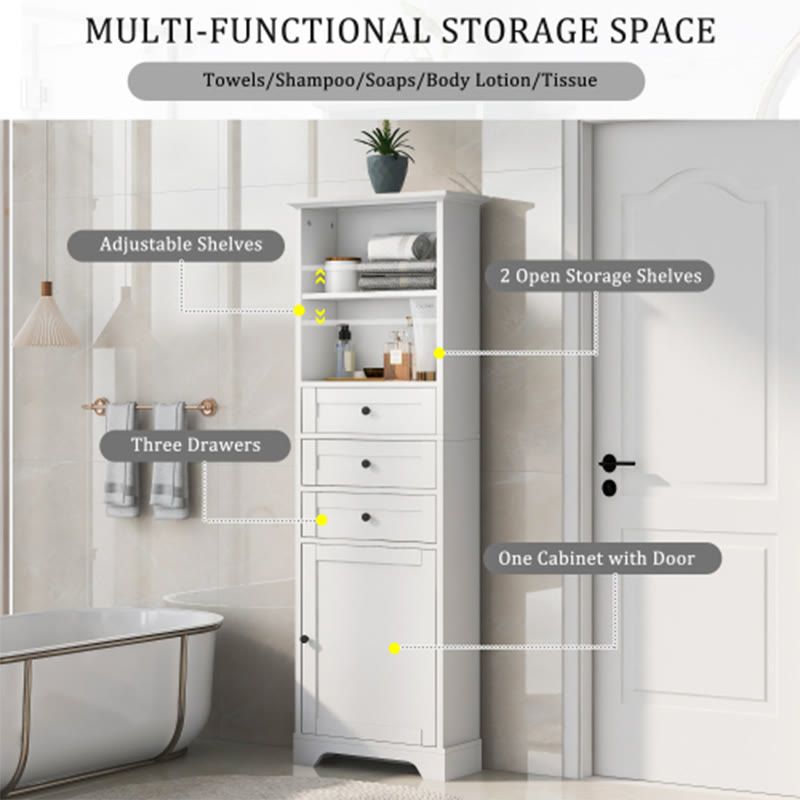 Tall Narrow Storage Cabinet For Bathroom - image 6