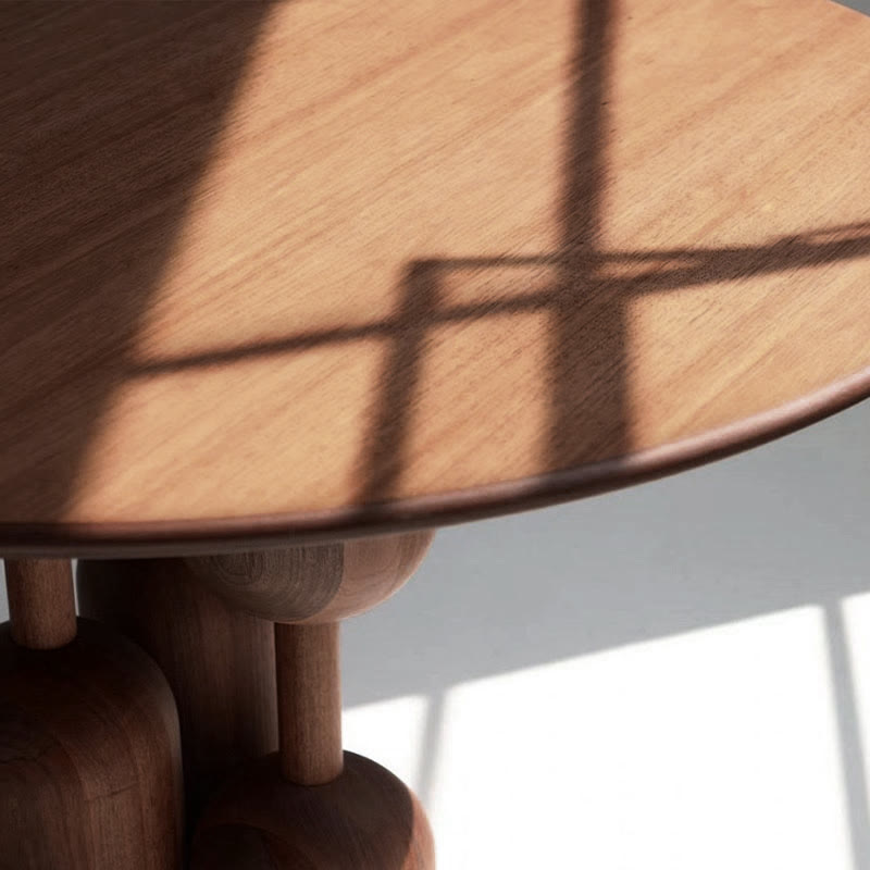 Retro Rubber Wood Dining Table