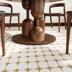 Retro Rubber Wood Dining Table