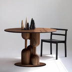 Retro Rubber Wood Dining Table