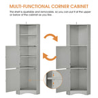 Tall Bathroom Corner Cabinet  - image 8