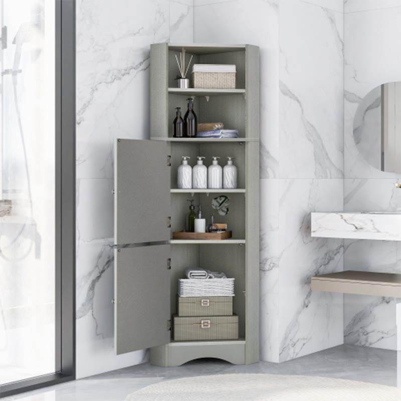 Tall Bathroom Corner Cabinet  - image 5