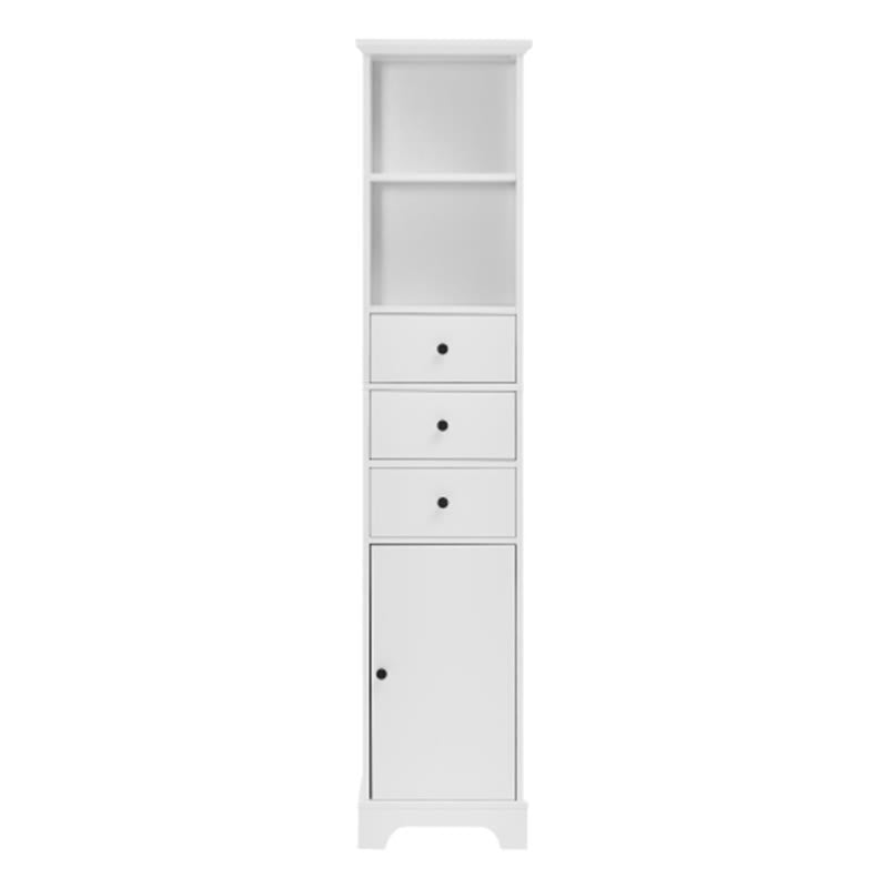 White Tall Bathroom Cabinet - image 1