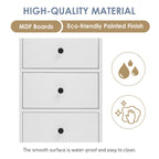 White Tall Bathroom Cabinet - image 9