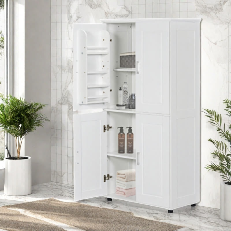 Wide Bathroom Floor Storage Cabinet - image 3