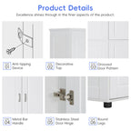 Wide Bathroom Floor Storage Cabinet - image 7