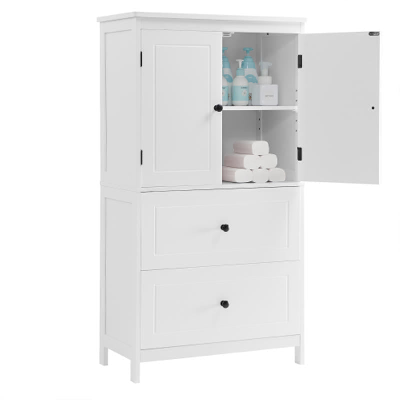 Bathroom Storage Cabinet With Two Doors And Drawers - image 1