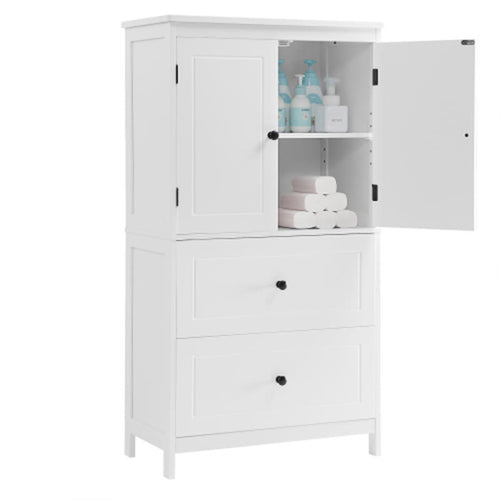 Bathroom Storage Cabinet With Two Doors And Drawers - image 1