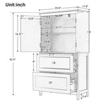 Bathroom Storage Cabinet With Two Doors And Drawers - image 17