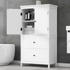 Bathroom Storage Cabinet With Two Doors And Drawers - image 3