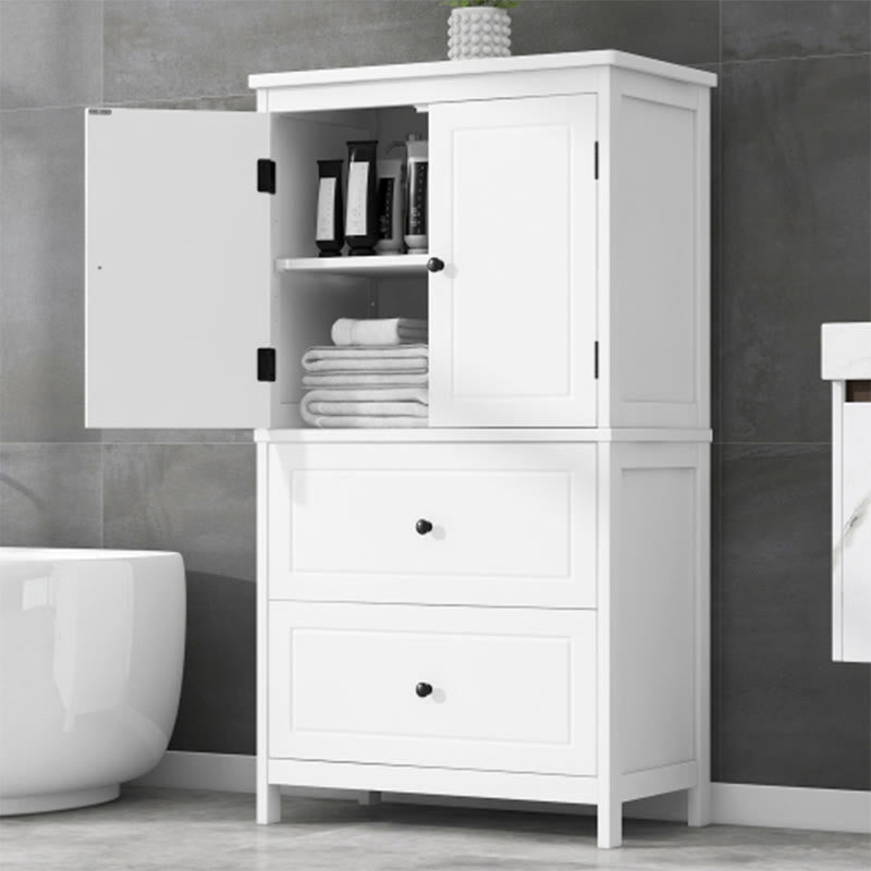 Bathroom Storage Cabinet With Two Doors And Drawers - image 3