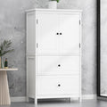 Bathroom Storage Cabinet With Two Doors And Drawers - White - image 0