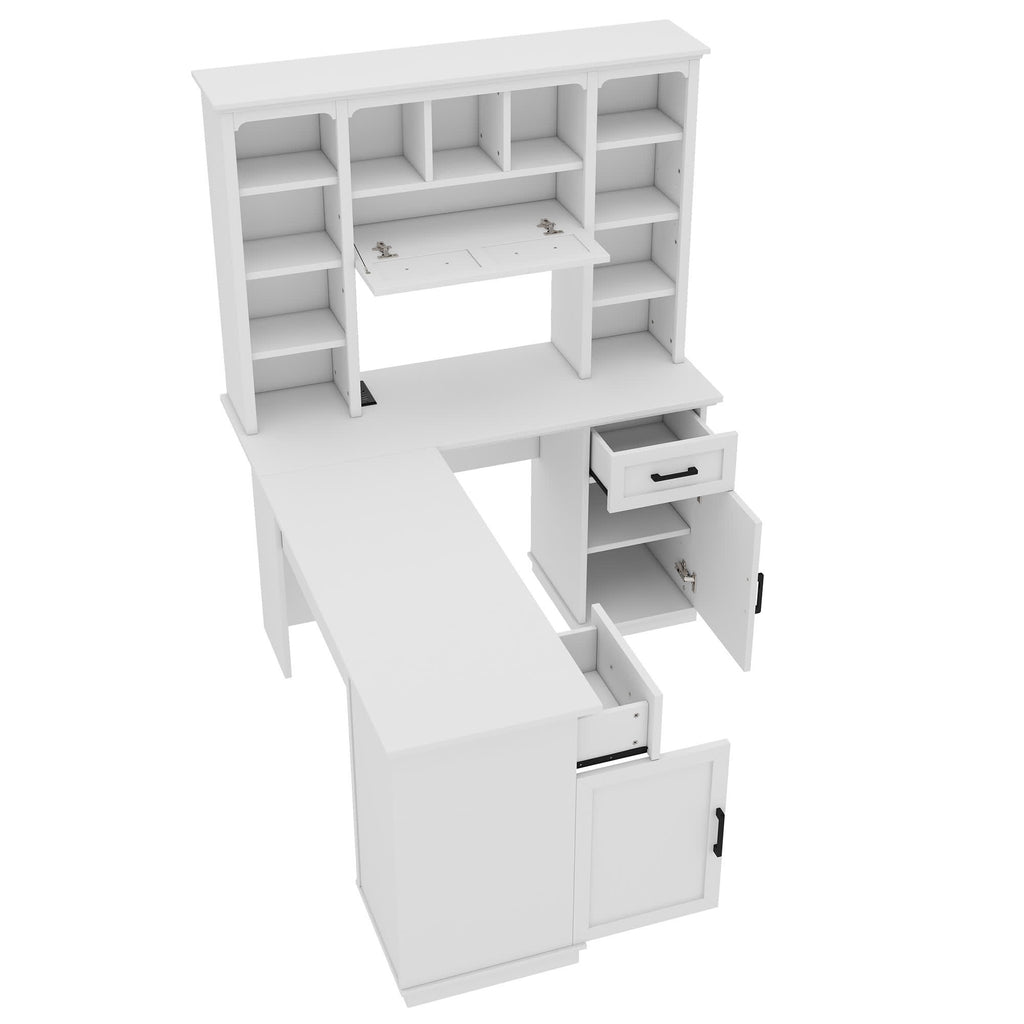 L-Shaped Storage Computer Desk - image 8
