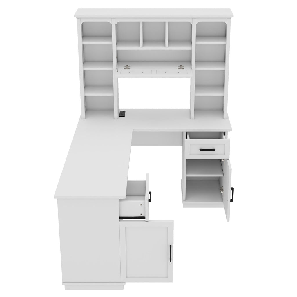 L-Shaped Storage Computer Desk - image 9