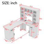 L-Shaped Storage Computer Desk - image 13