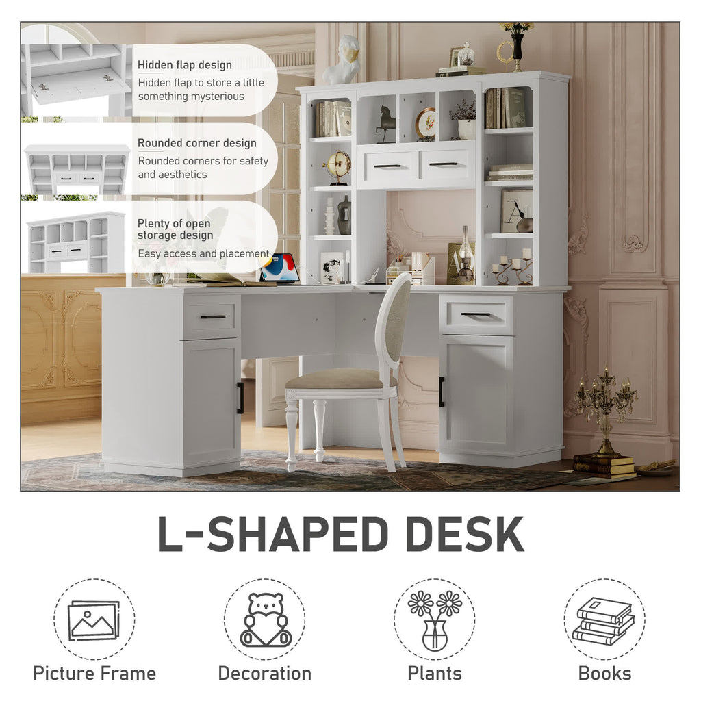 L-Shaped Storage Computer Desk - image 4