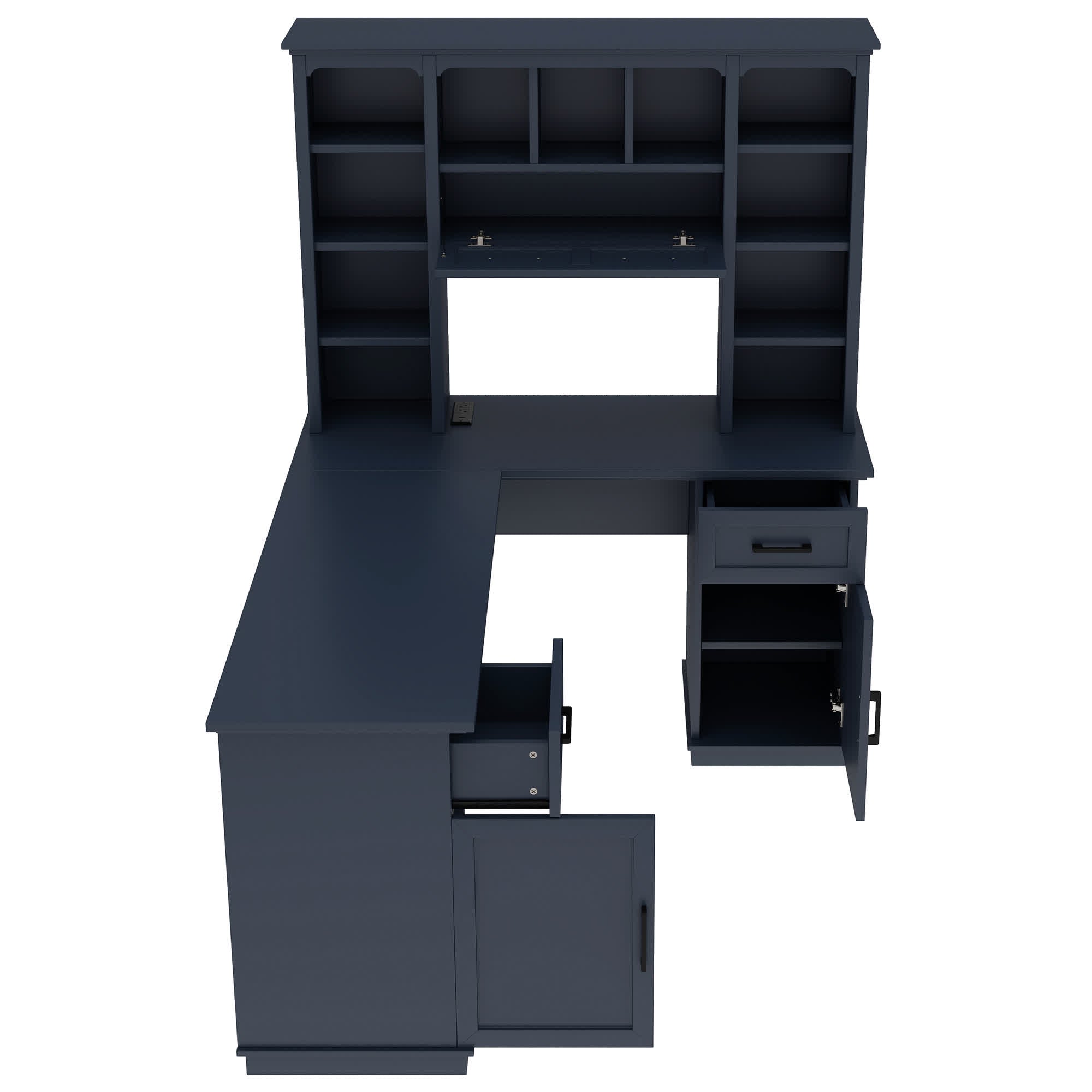 L-Shaped Storage Computer Desk - image 21