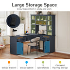 L-Shaped Storage Computer Desk - image 17